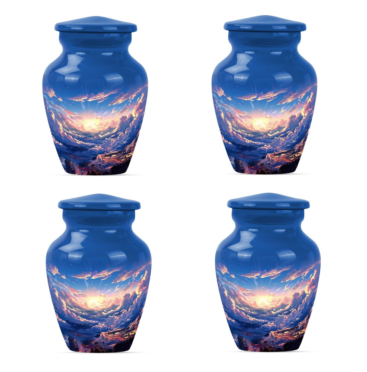 10-inch classic butterfly-themed clouds urn.