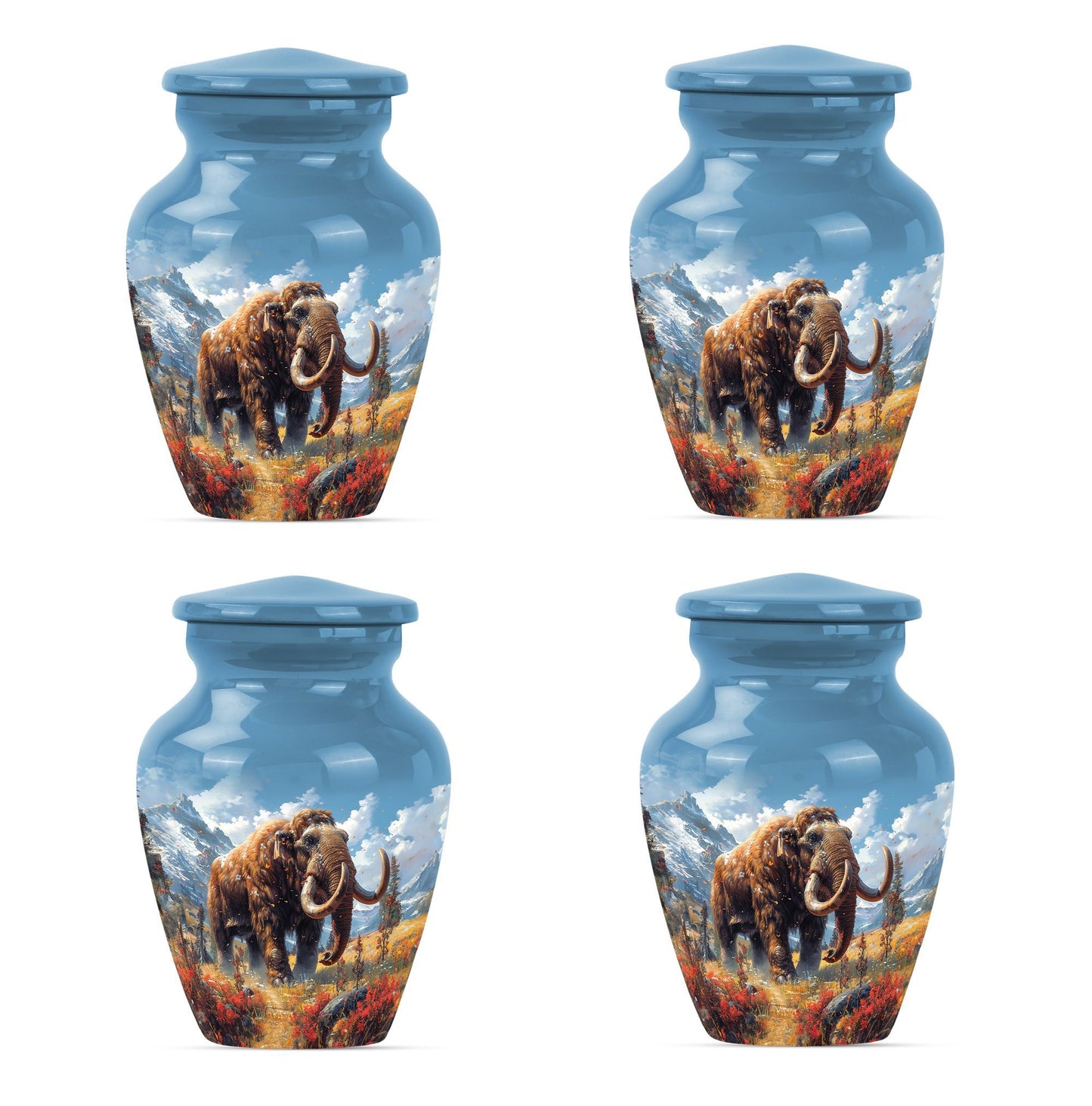 mamoth urn, butterfly themed memorial funeral urn