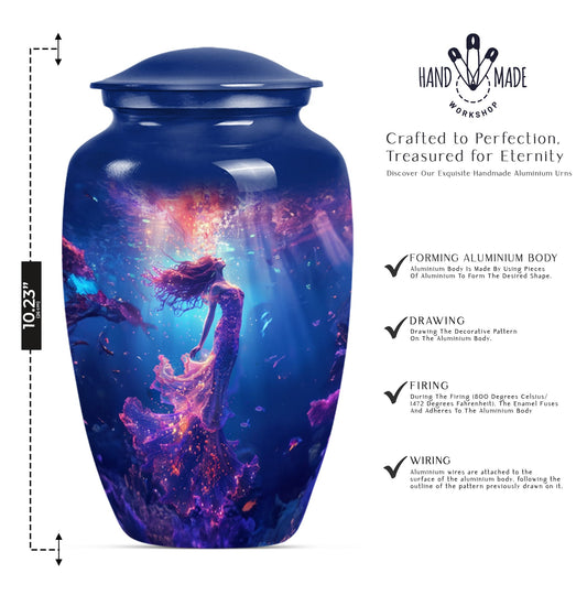 mermaid urn for women's ashes