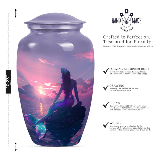 10-inch Classic Mermaid Urn