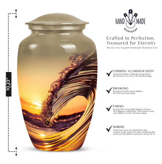 ocean waves urn for cremation