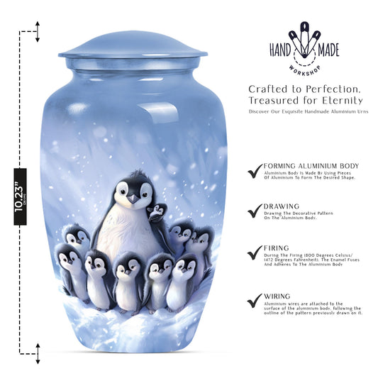 penguin urn for ashes