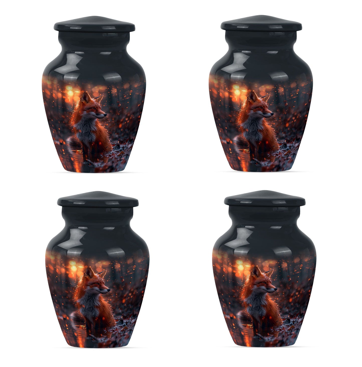 butterfly themed fox Urn,