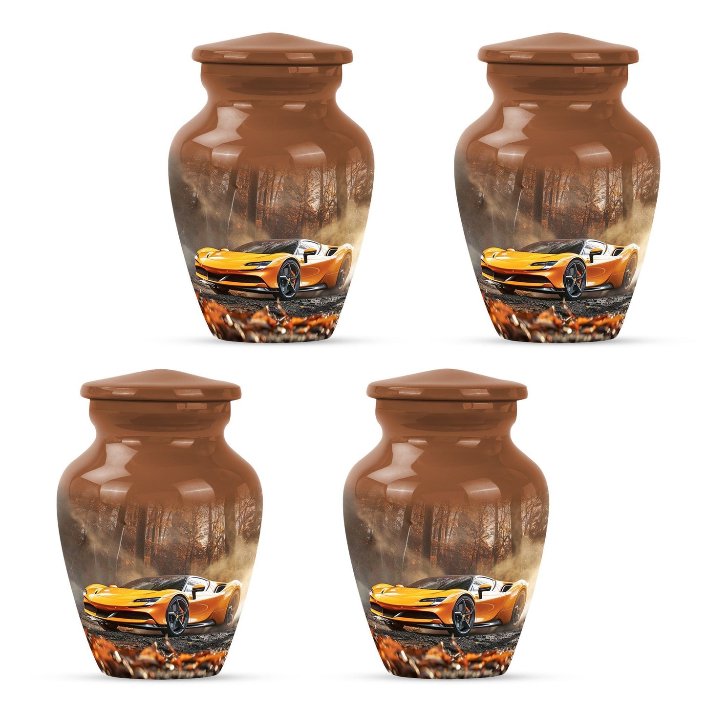 10-inch butterfly theme car urn for a male adult.