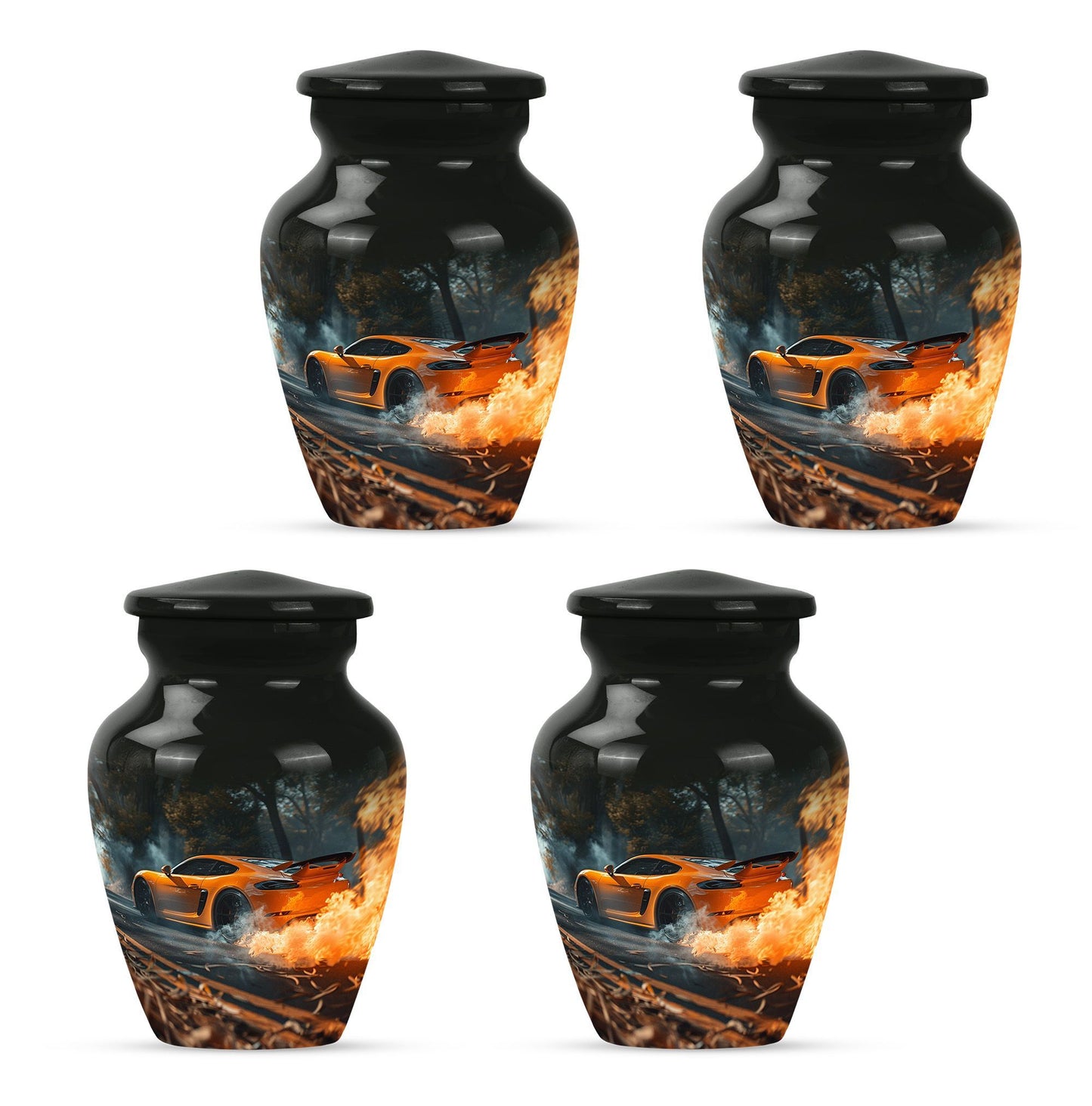 Car Urn with butterfly theme for men's