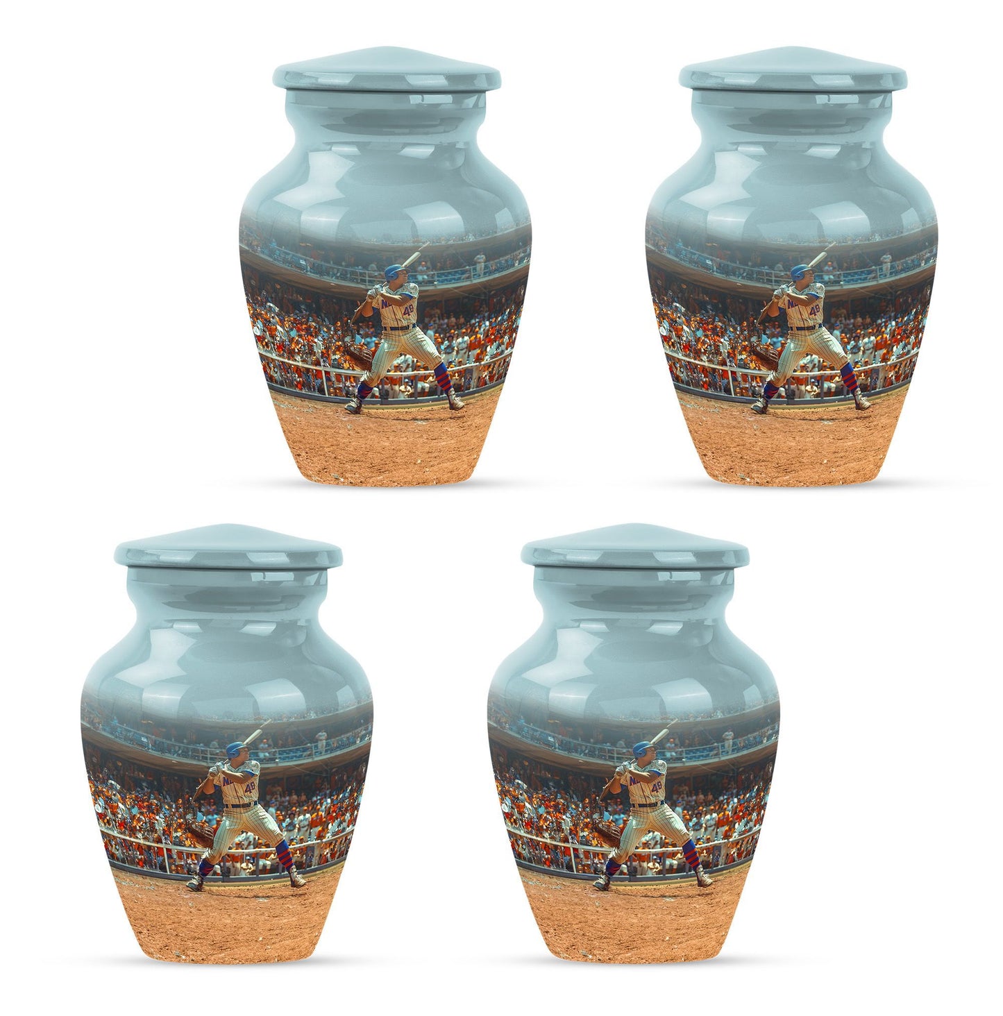 Baseball Urn with Butterfly Theme for Ashes