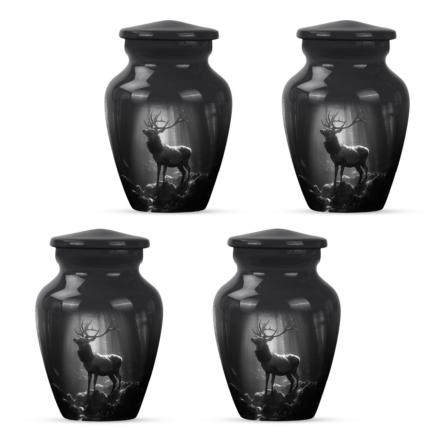 large deer urn for adult human ashes
