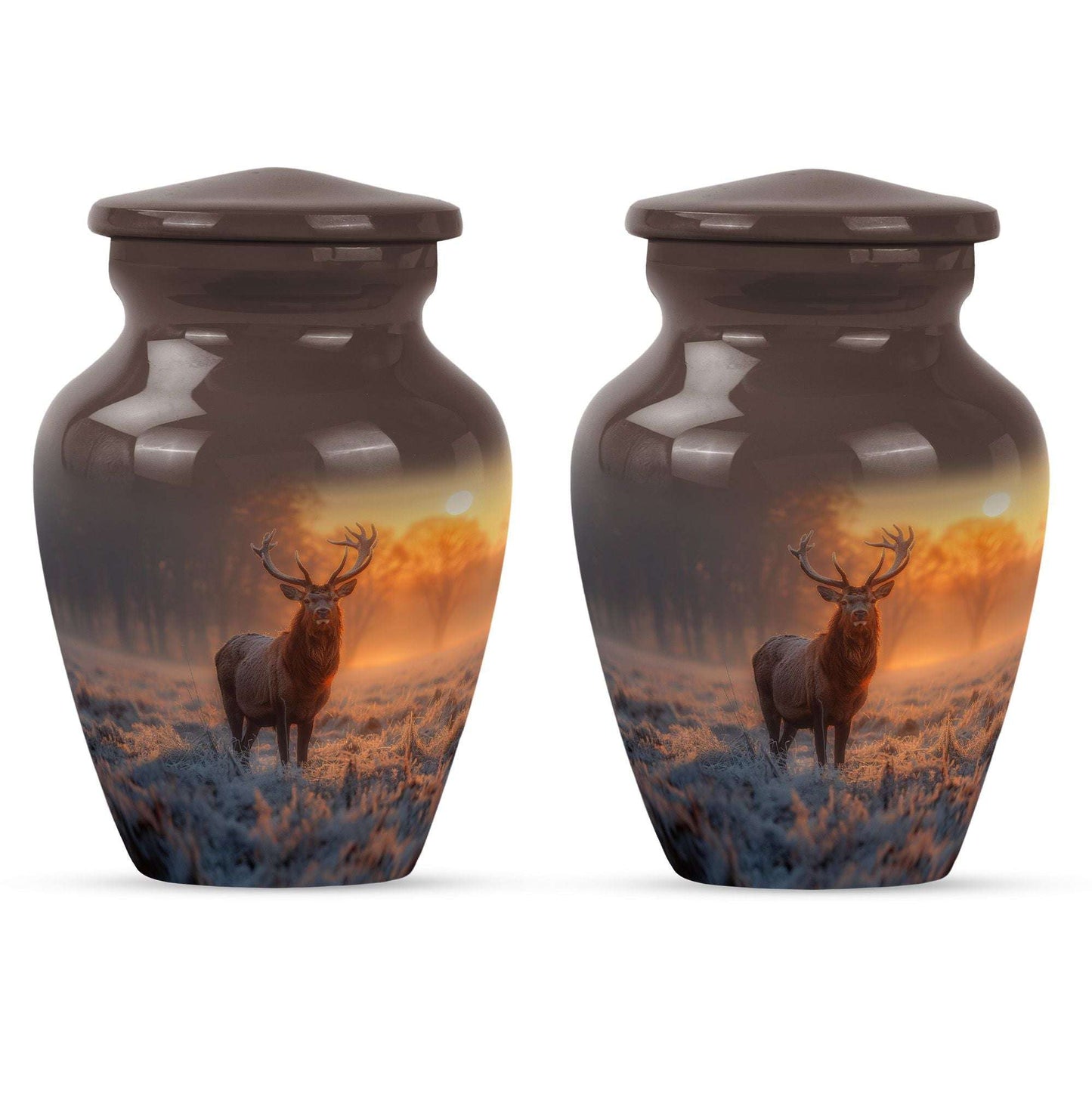 gramophone-themed deer memorial medium urn