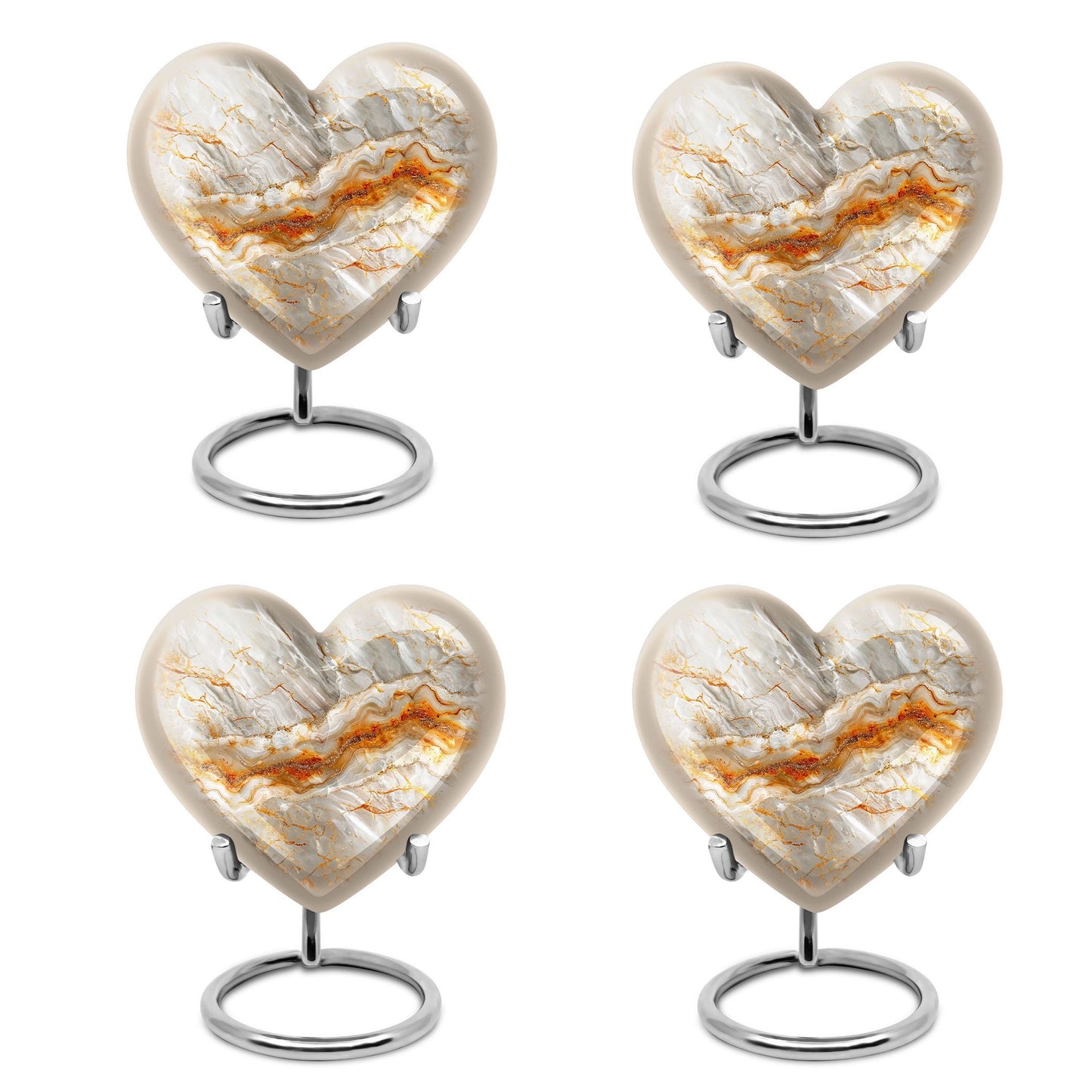 Vibrant Swirl Heart Urn