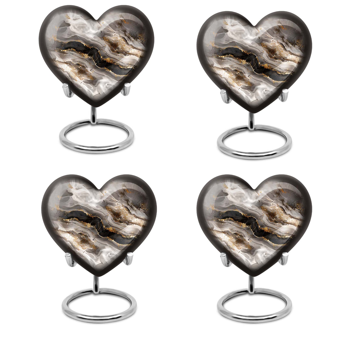 Vibrant Swirl Heart Urn