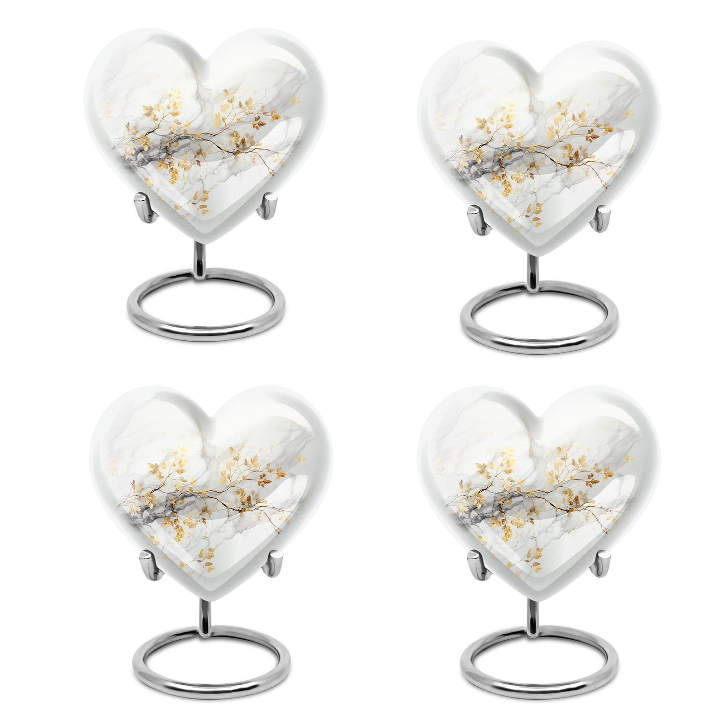 Vibrant Swirl 10-inch Heart Urn