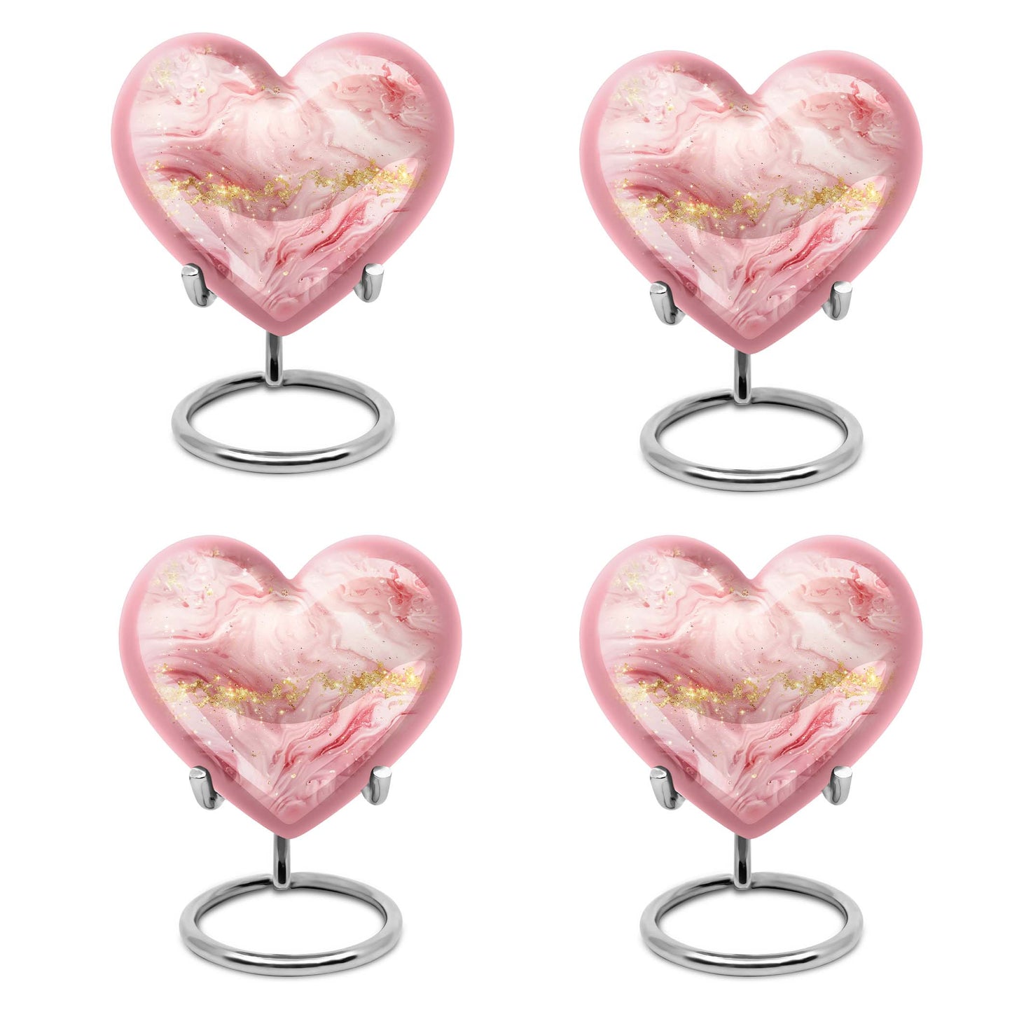 Vibrant Swirl Heart Urn for cremation ashes