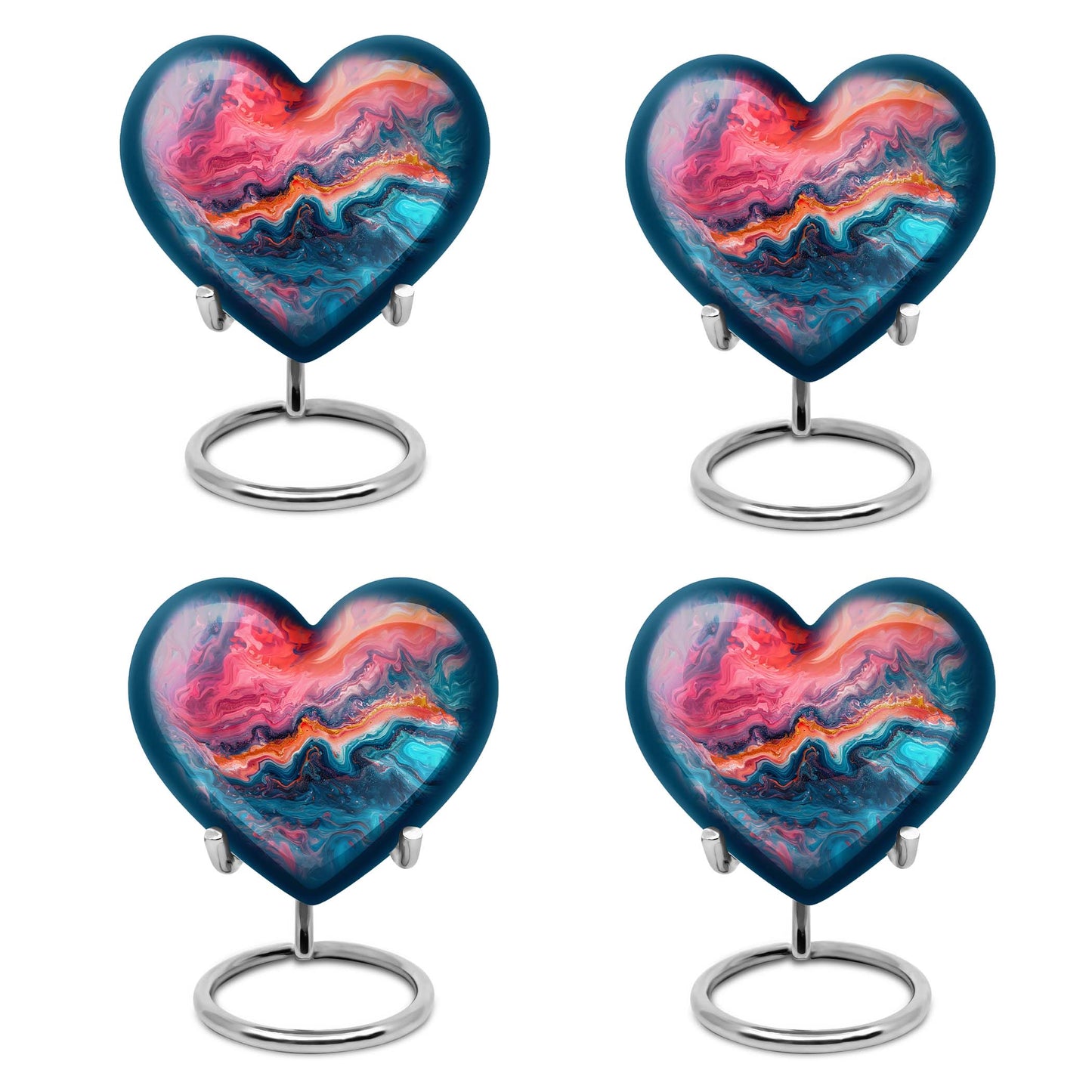 vibrant swirl urn for adult ashes