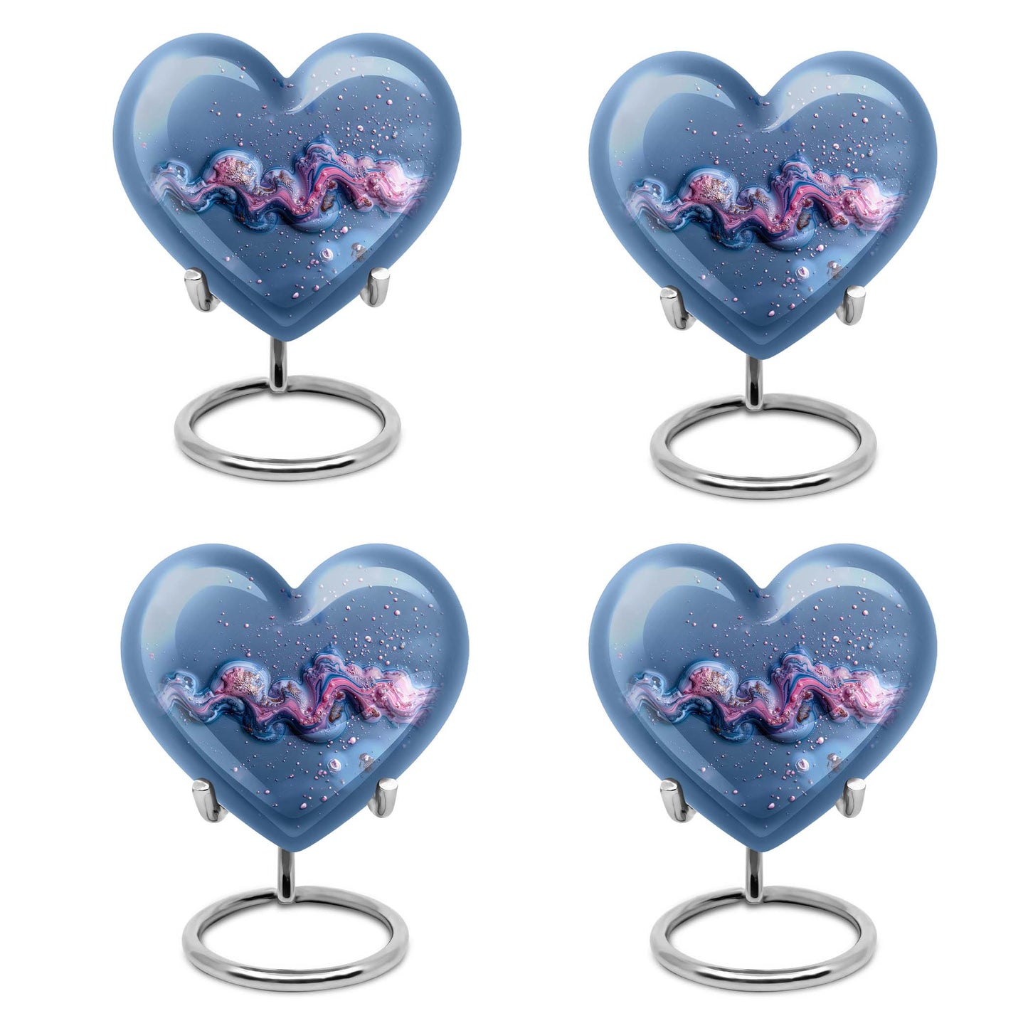 Heart-shaped Abstract Urn