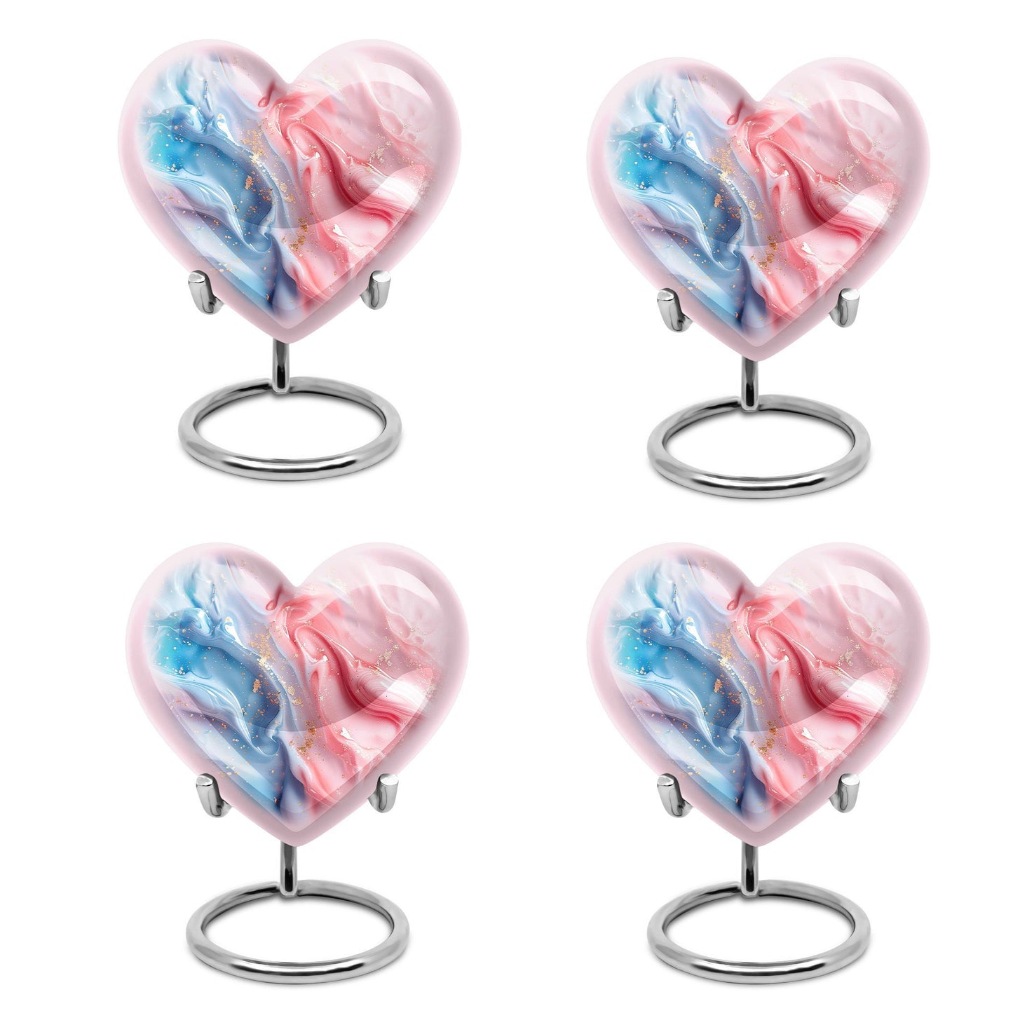 10-inch abstract heart urn for ashes