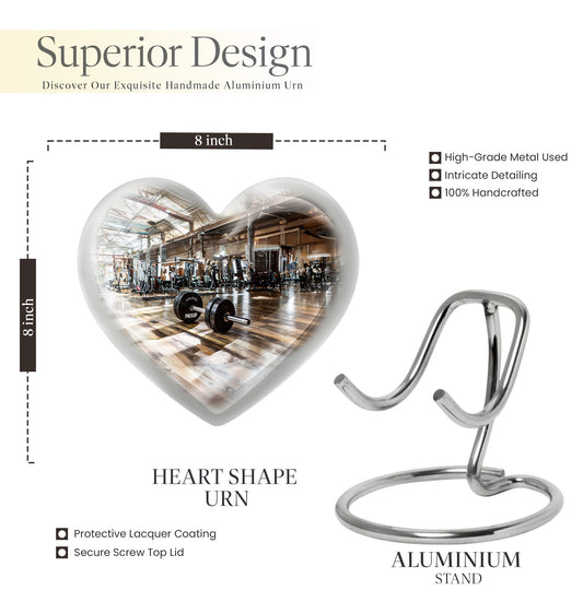 heart design memorial urn for human ashes