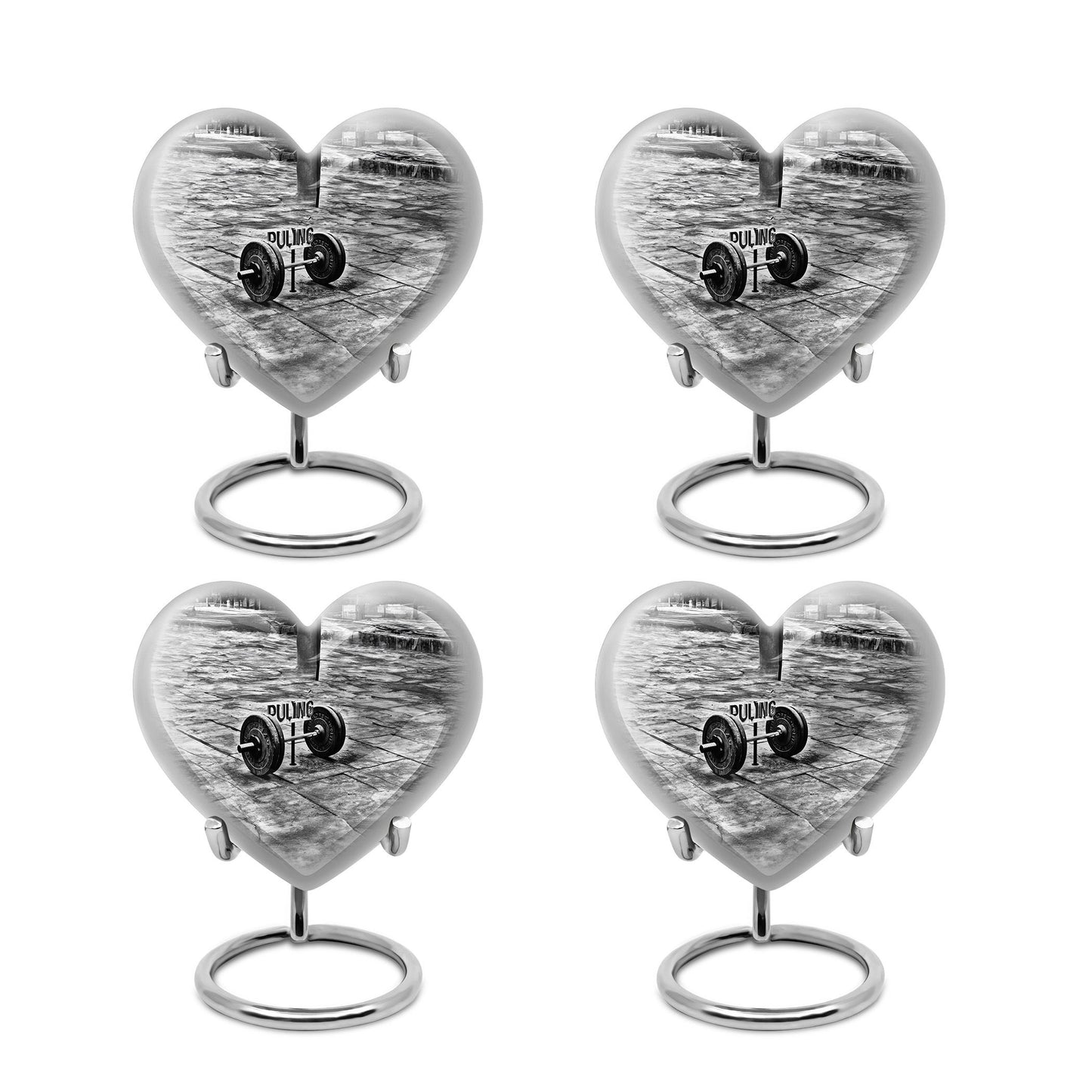 10-inch Abstract Heart Design Dumbles Urn for ashes,