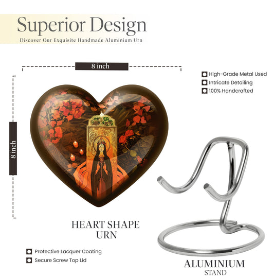 heart urn for memorial forever urn
