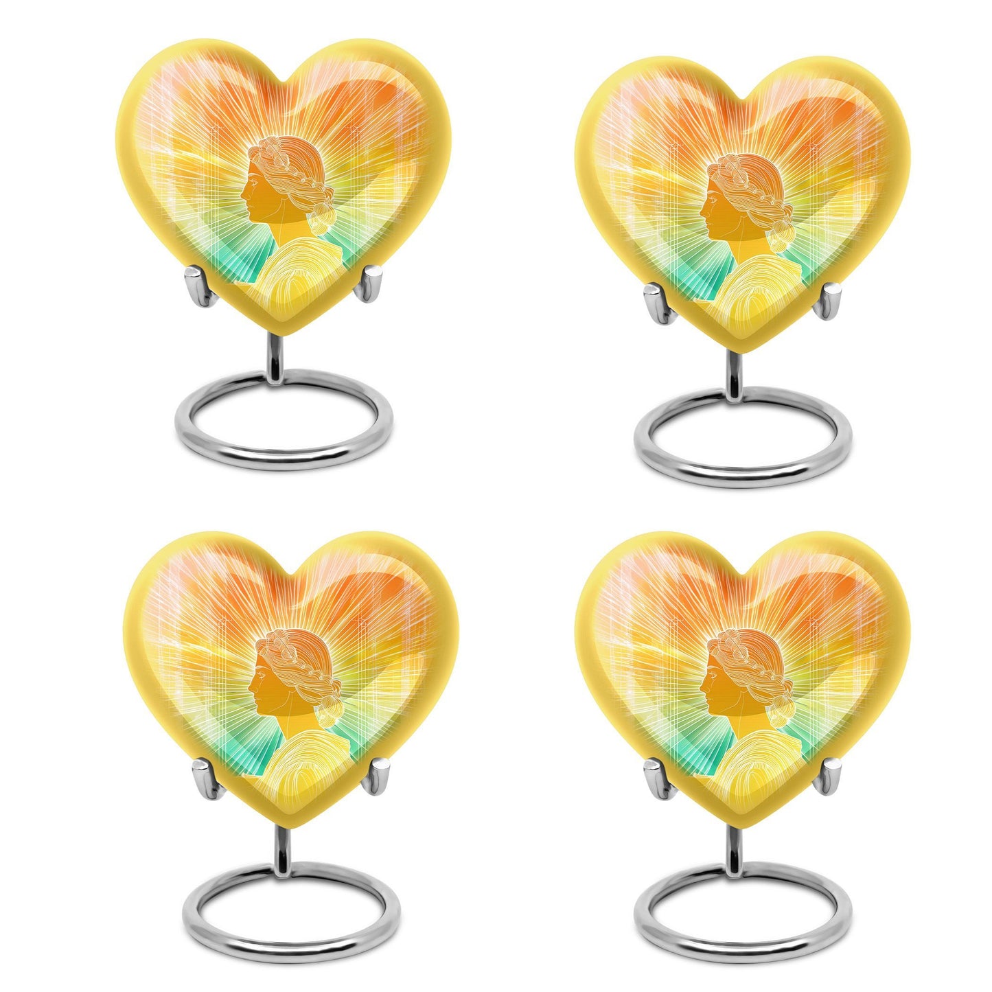 Heart-shaped 10-inch Zodiac Urn