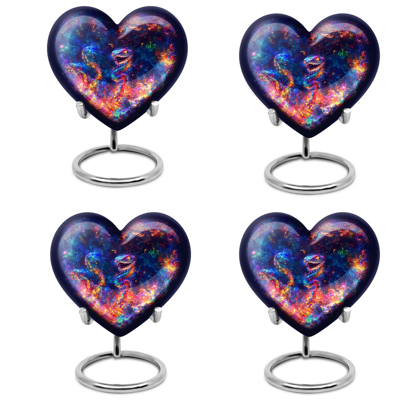 heart shaped snake Urn for adult ashes