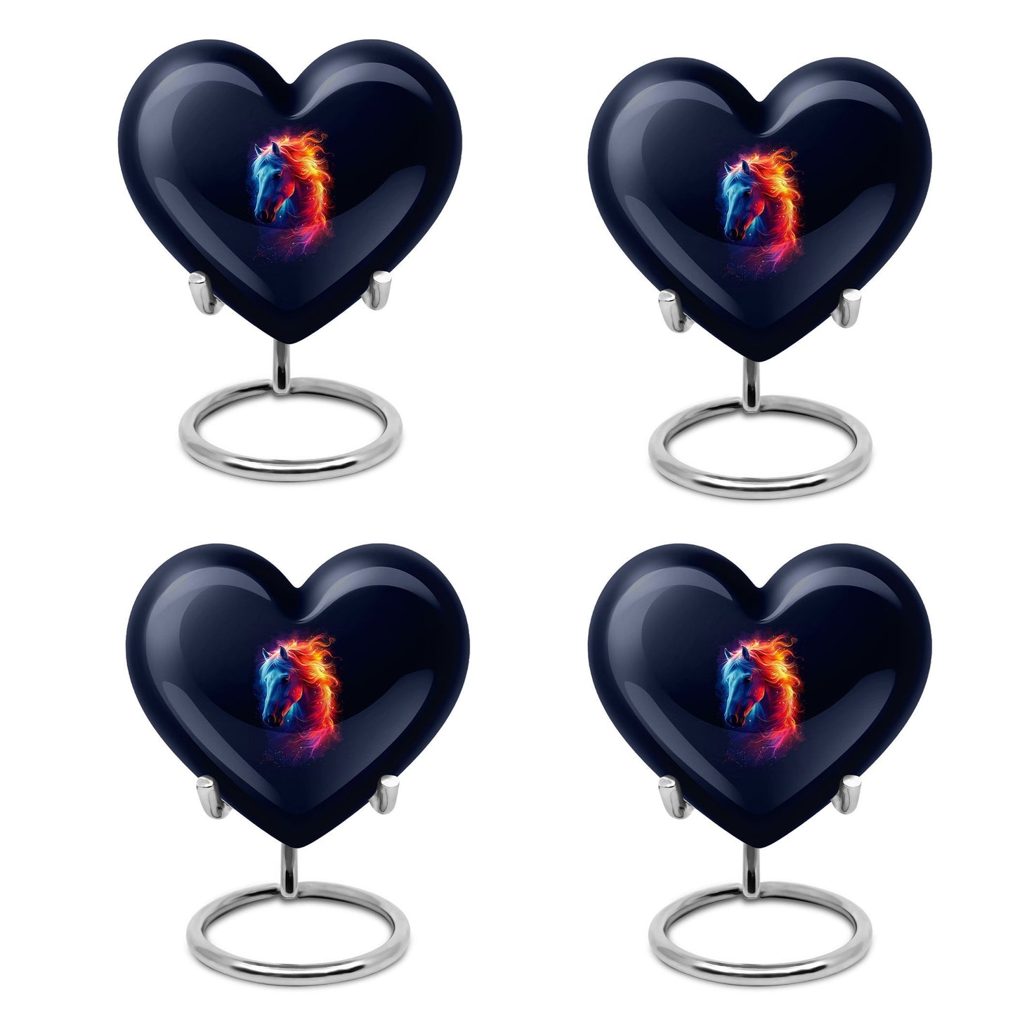 10-inch horse heart urn for cremation