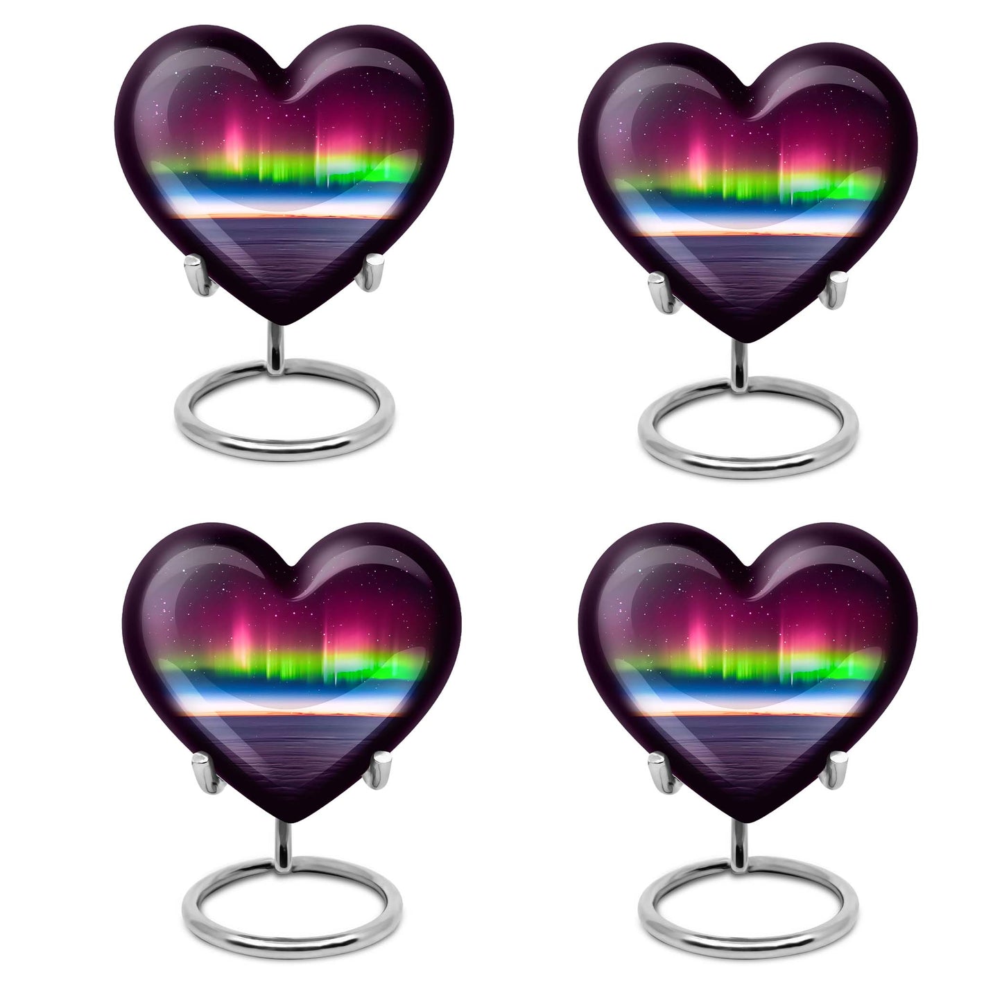 Abstract heart AURORA urn, burial ash urn