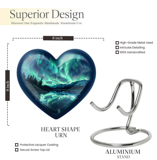 AURORA Borealis cremation urn for dad