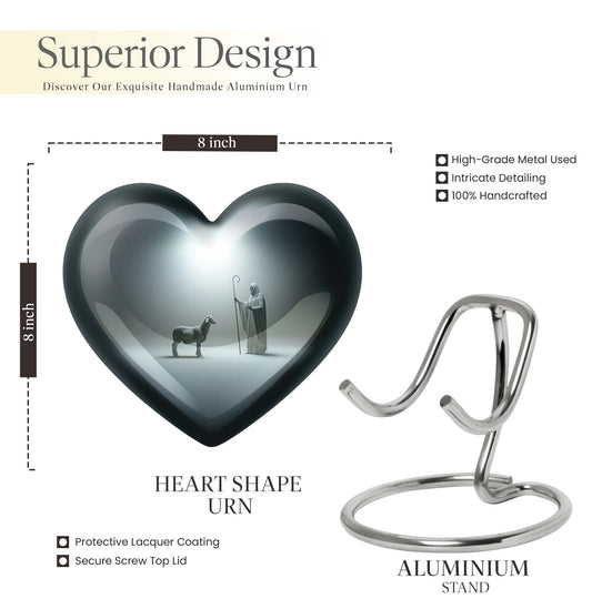 heart-shaped Shepherd Urn
