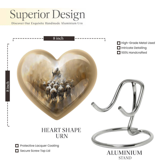 heart shape Shepherd Urn