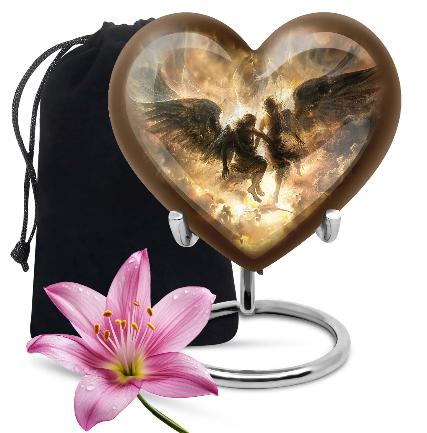 Personalized Butterfly Memorial Urn for Mom - 10-inch, 200 cu in - Yatskia