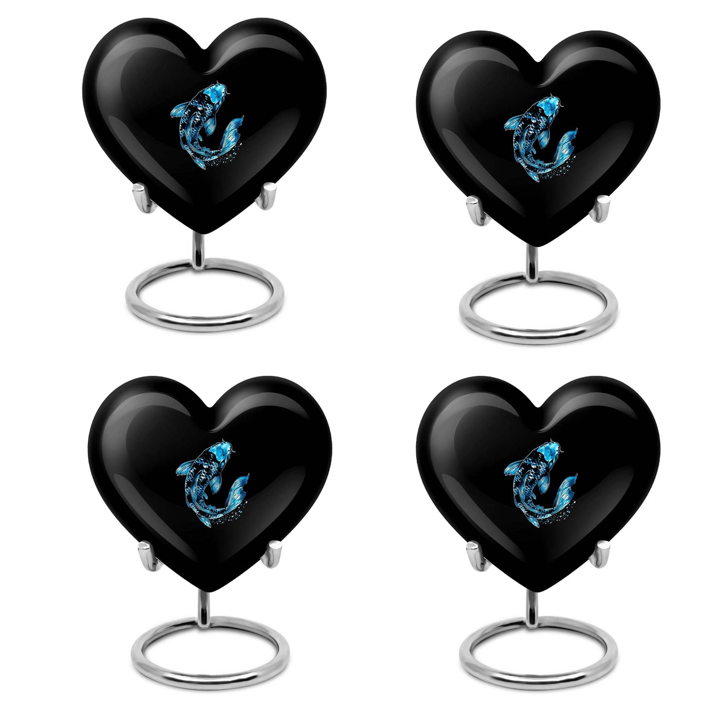 Heart shaped 10-inch burial urn crafted