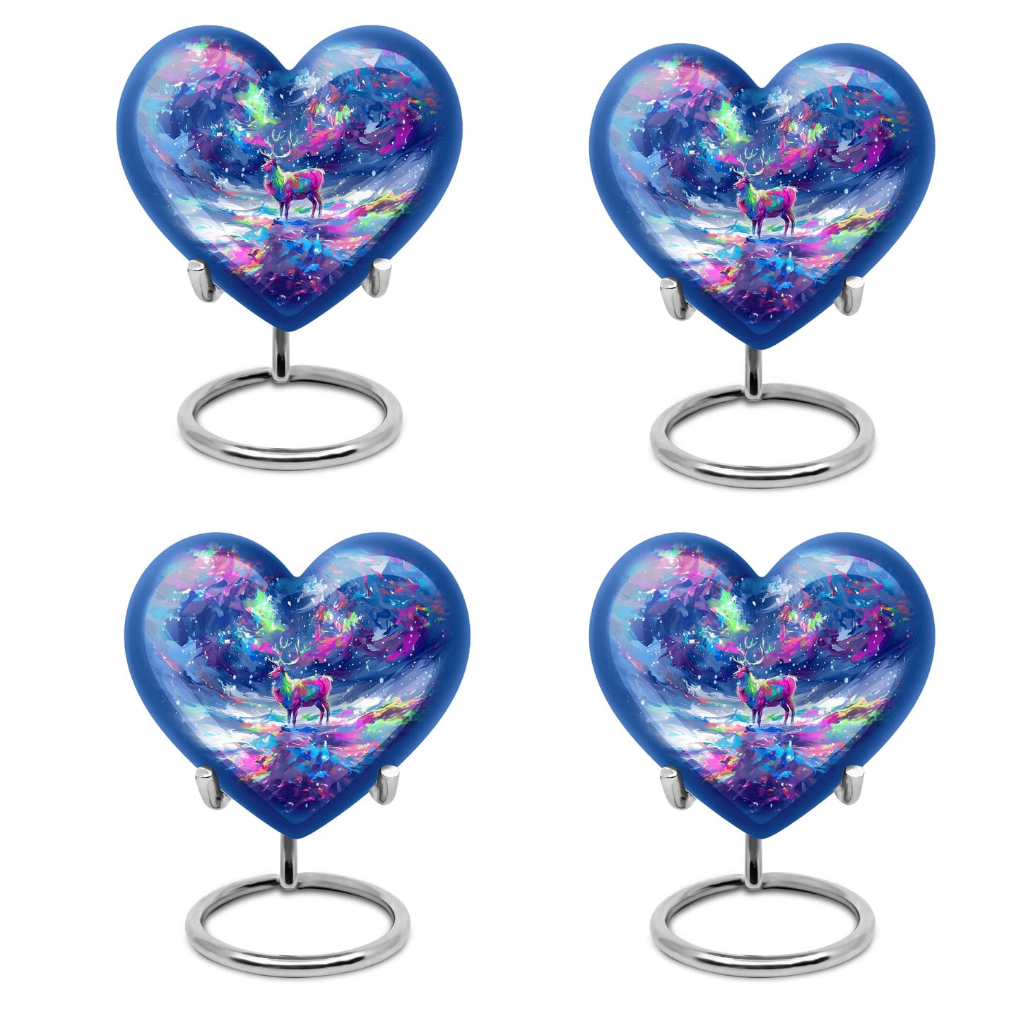 moose walking heart-shaped urn for ashes