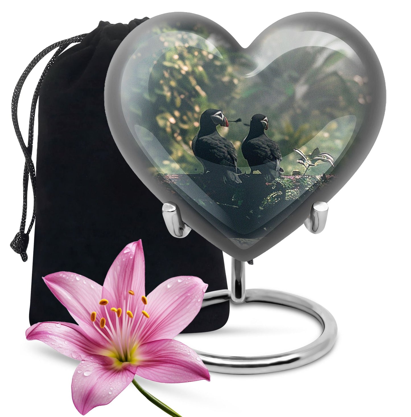 Personalized Bird Cremation Urn for Human Ashes - 10-inch, 200 cu in - Yatskia