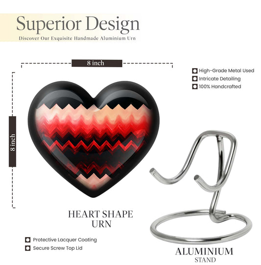 heart-shaped Pattern Urn