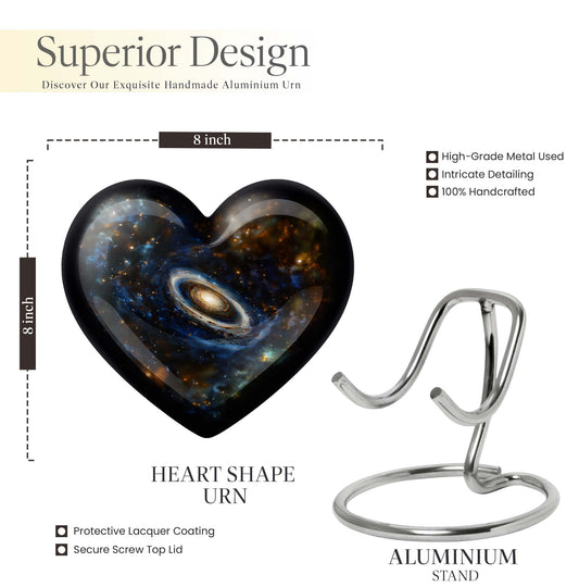 Large 10-inch personalized Galaxy Urn
