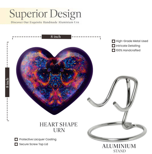 wolf-themed heart