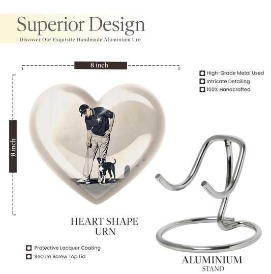 Heart-Shaped Golf Urn