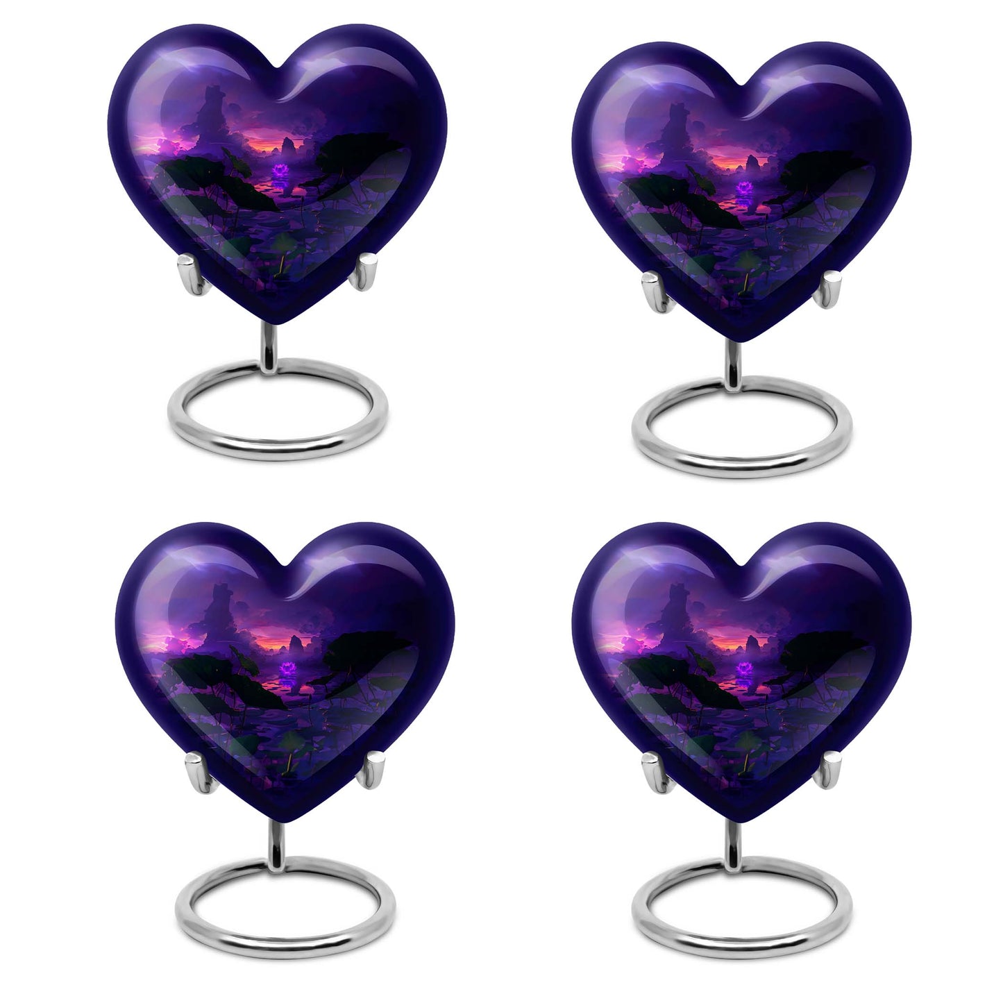Heart-shaped Lotus Urn