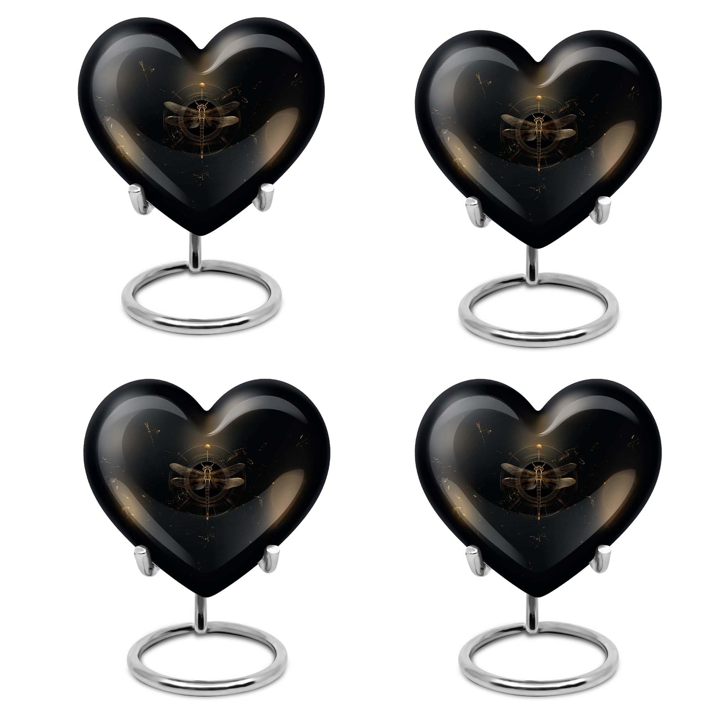 Abstract Cosmic Dragonfly cremation medium urn