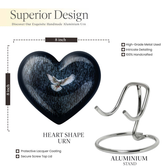 dove heart urn