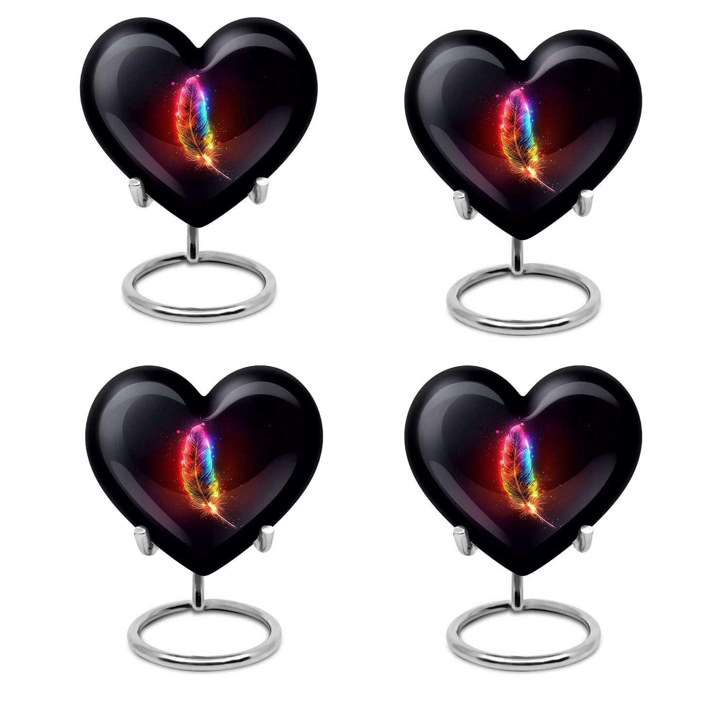 heart feather urn for ashes