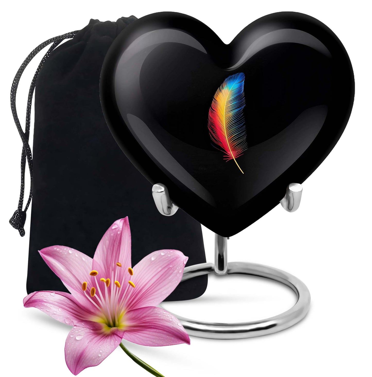 Personalized Galaxy Cremation Urn for Human Ashes - 10-inch, 200 cu in - Yatskia