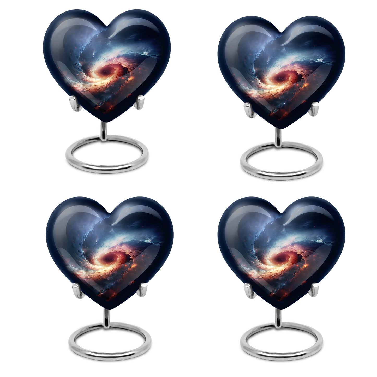 10-inch Aluminum Purple Meadow Heart-Designed Galaxy