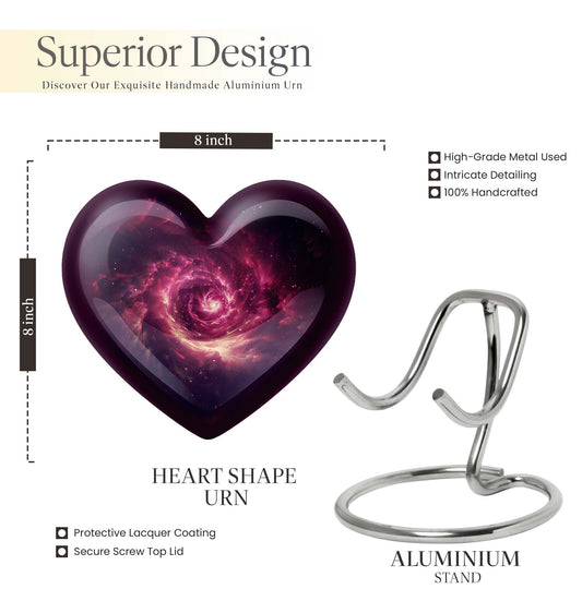 galaxy Heart Urn