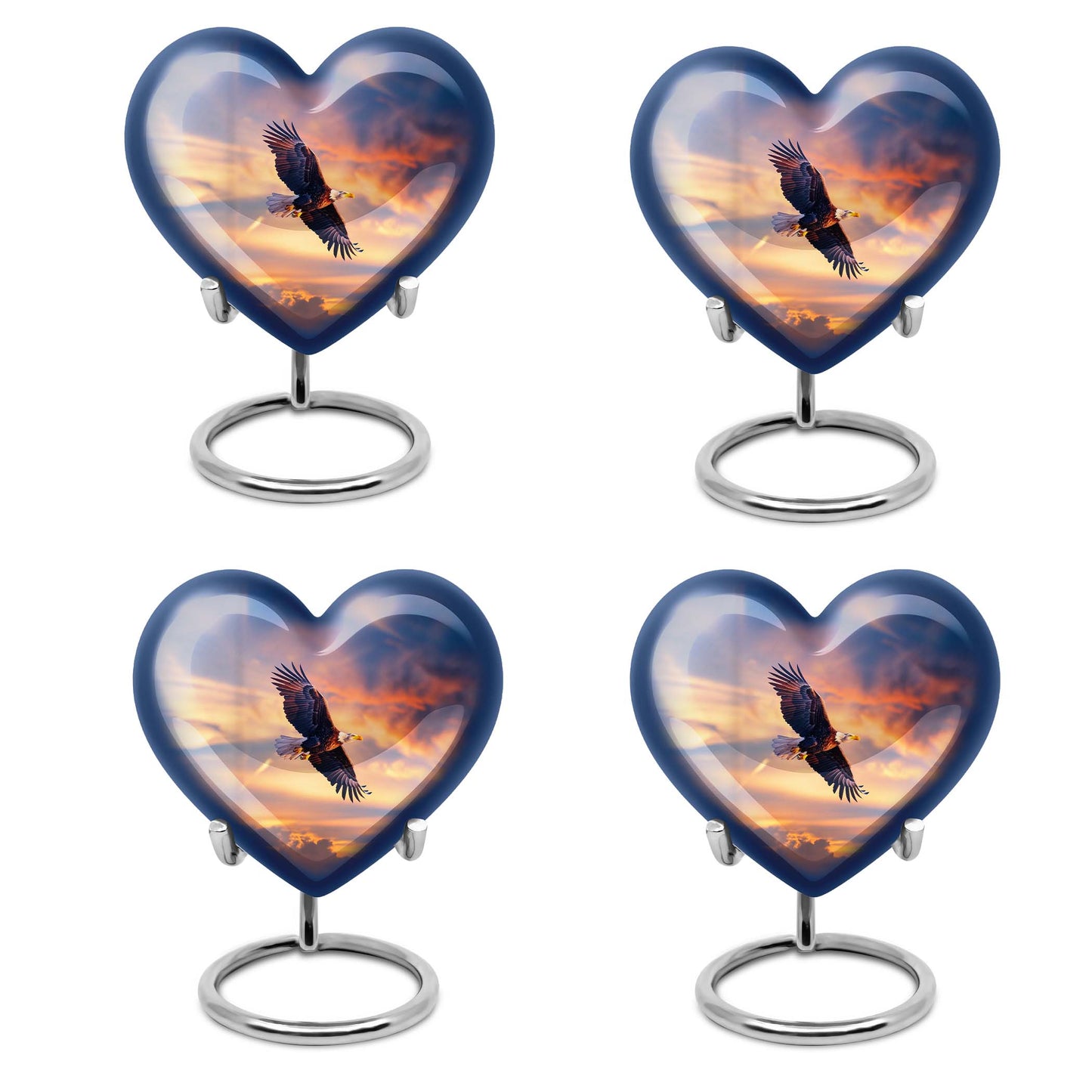 heart-shaped burial large urn
