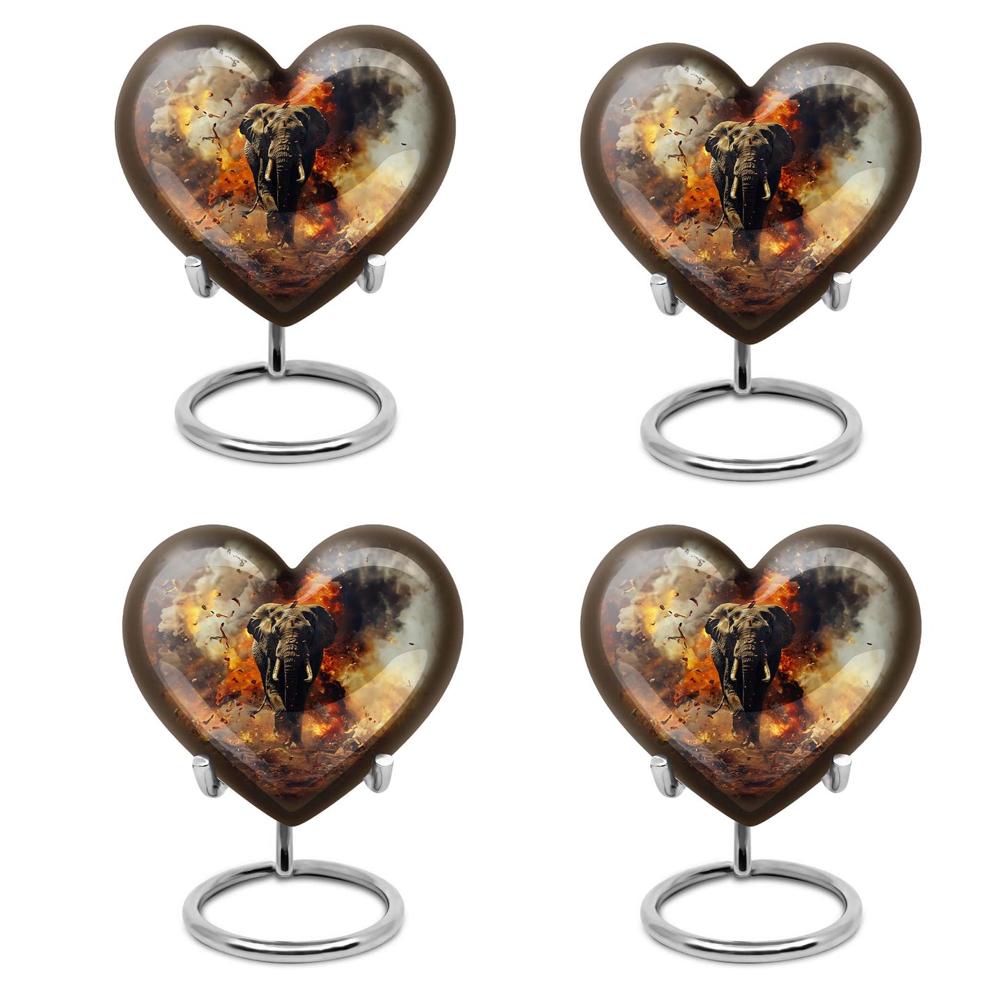 heart-shaped mammoth urn