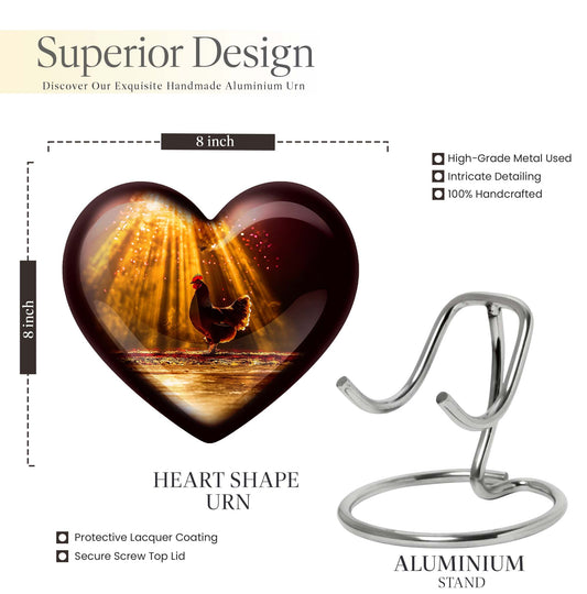 Heart cremation Urn