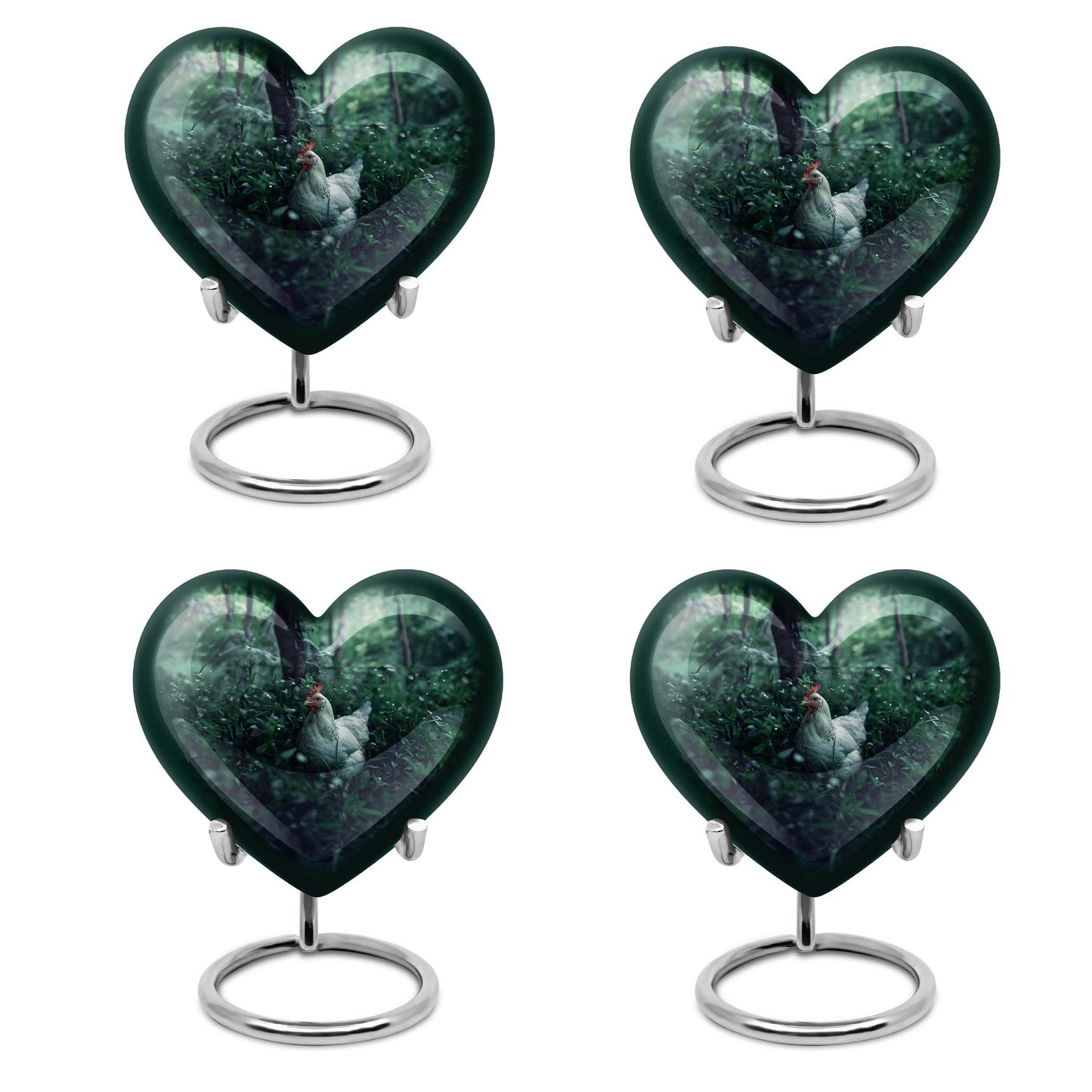 Chicken Heart Urn, memorial urn