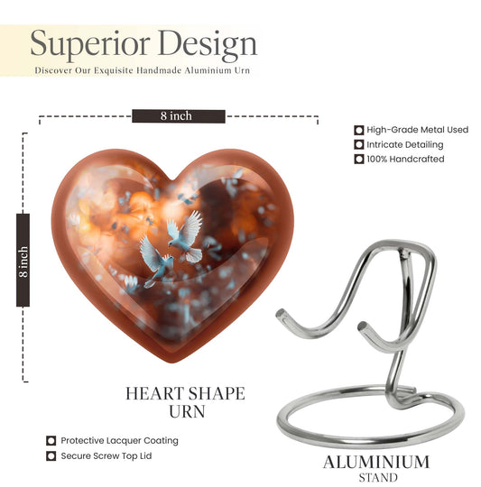 Heart-shaped Dove Cremation