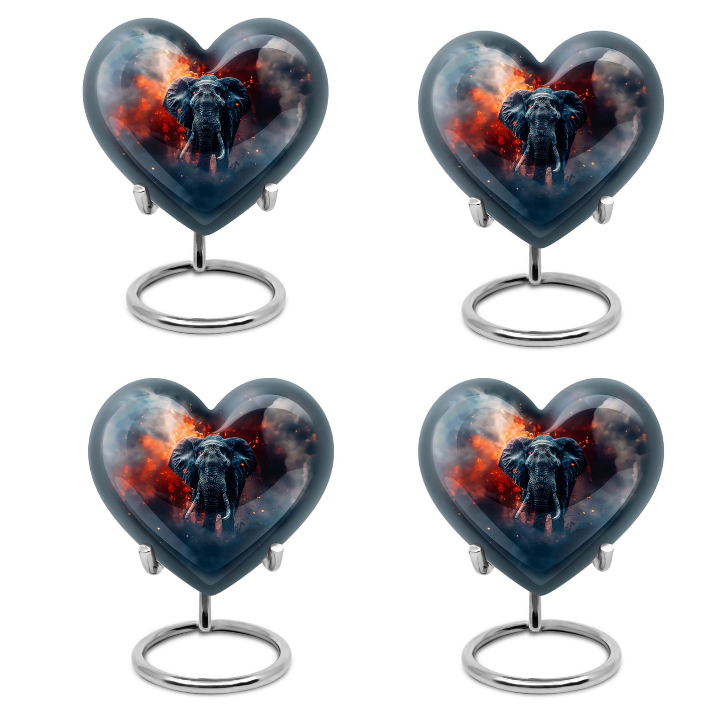 Heart Elephant Urn